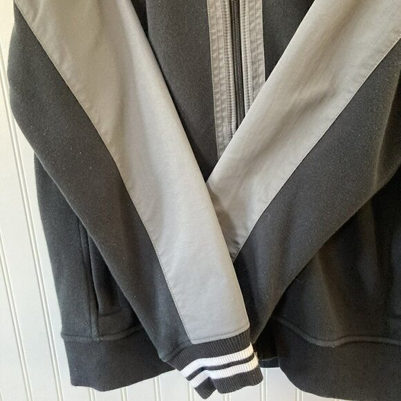 Tommy Hilfiger Men’s Bomber Yacht Ribbed Fleece Gray Black Bomber Jacket-XXL - Picture 3 of 12